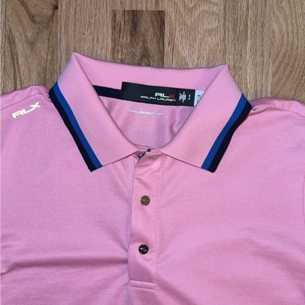 RLX Polo Golf Tour Pique VAL Pink‎ Short Sleeve Women's Golf Shirt Small - Picture 7 of 11